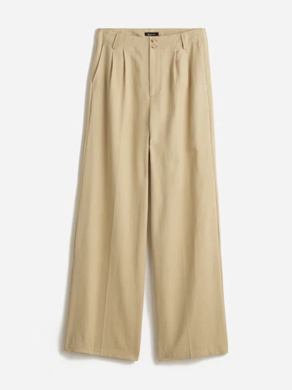 Madewell The Harlow Wide-Leg Pant in Drapey Twill